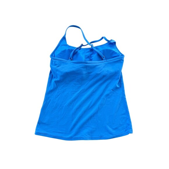Lilly Pulitzer Luxletic Tank Top Womens S Bright Blue Crisscross Back Bra - Picture 2 of 4